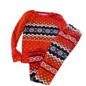 Cat & Jack Fair Isle Pajama Set 18MO NWT